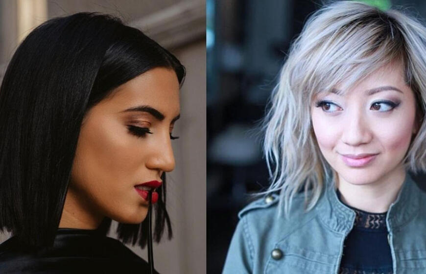 Universalūs vidutinio ilgio plaukų kirpimai