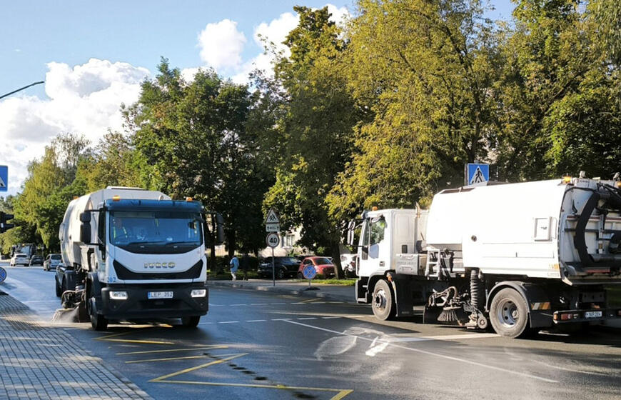 Gatvių valymas, Klaipėda