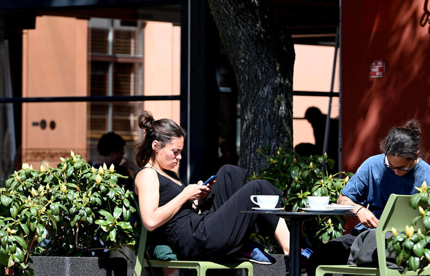 Lauko kavinė, žmonės, Klaipėdos senamiestis