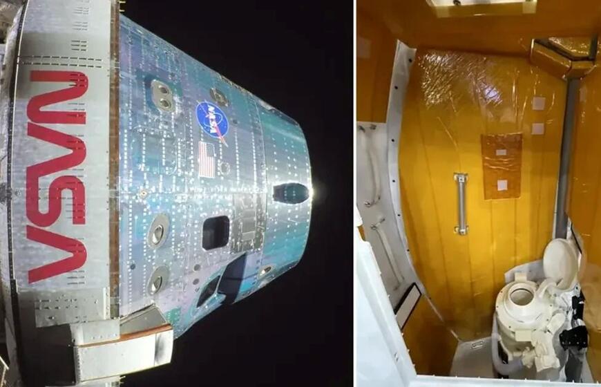 Misijos „Artemidė-2“ tualetas