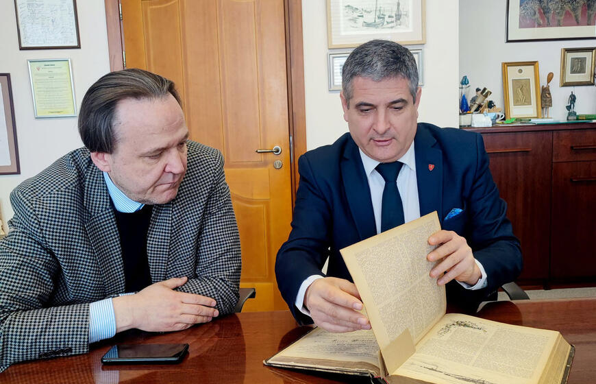 Neringos savivaldybės vicemeras Narūnas Lendraitis ir meras Darius Jasaitis