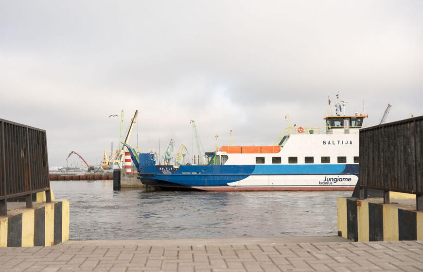 Smiltynės perkėla, keltas, Kuršių marios