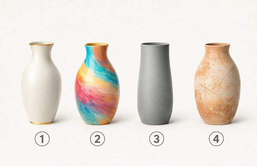 pasirinkite vazą ir sužinokite, ko jums trūksta šią akimirką