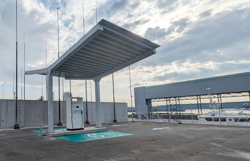 Vandenilio stotelė, Klaipėdos uostas