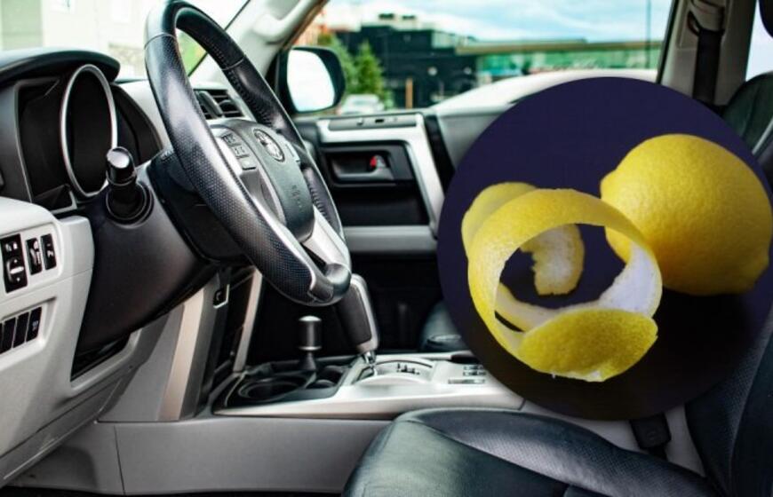 Citrinos žievelė automobilyje