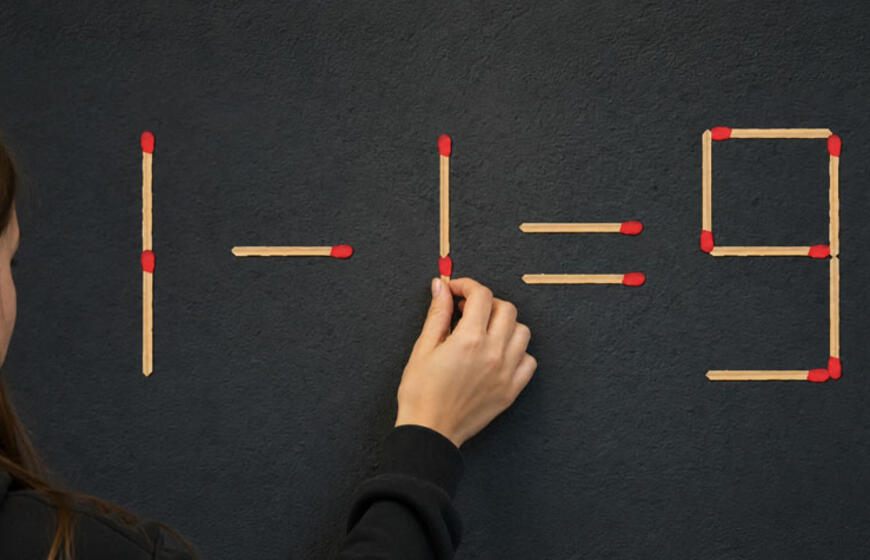 17 sekundžių apmąstymams: ši užduotis su degtukais gali suklaidinti net matematiką