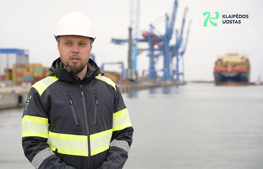Uosto direkcijos projektų vadovas Šarūnas Stirbys