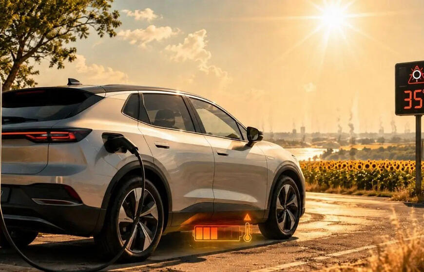 Karštis pavojingas elektromobiliams: kaip apsaugoti akumuliatorių nuo perkaitimo