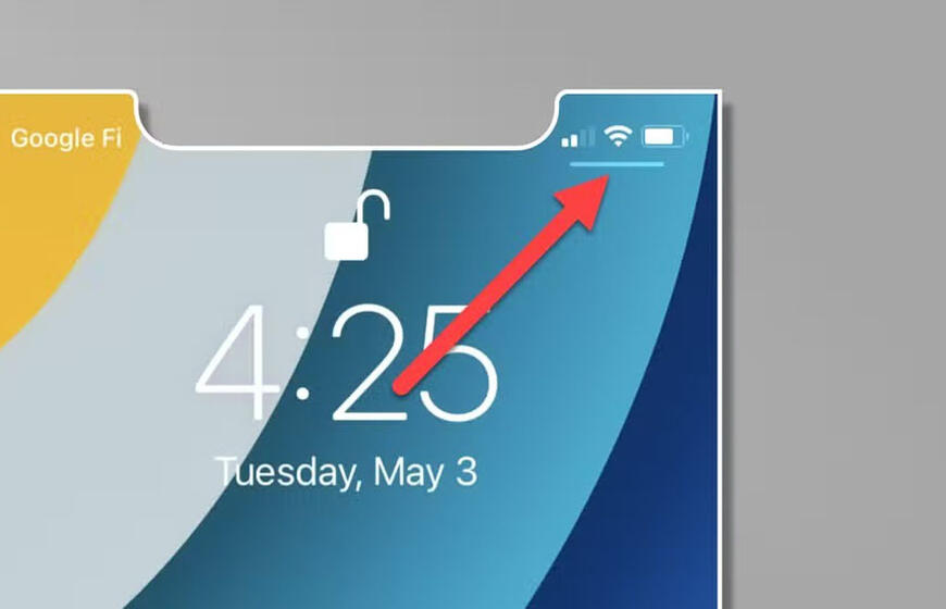 „iPhone“ paslaptys: kam reikalinga horizontali linija po baterijos piktograma?