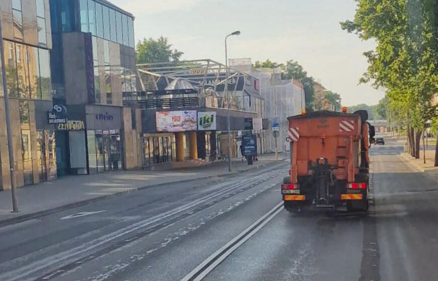 Klaipėda, gatvė, laistymas