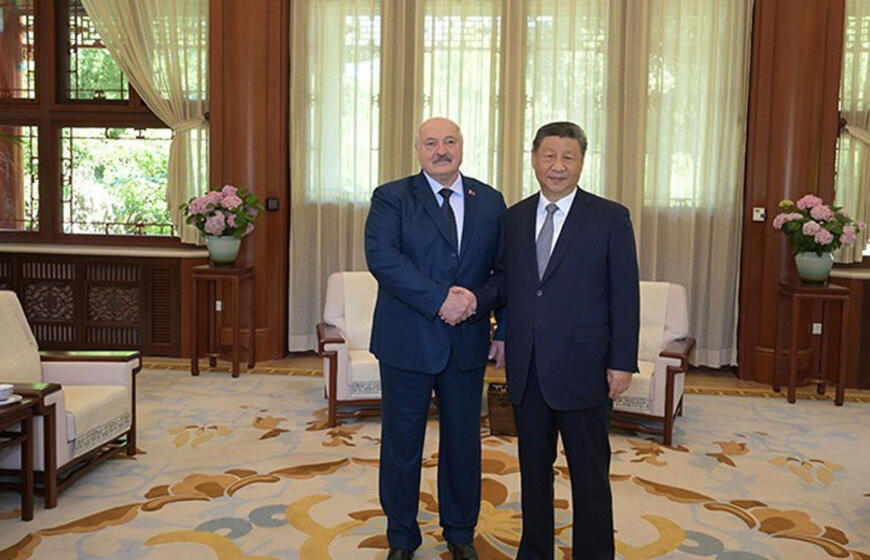 Kinijos prezidentas Xi Jinpingas Pekine susitiko su Lukašenka
