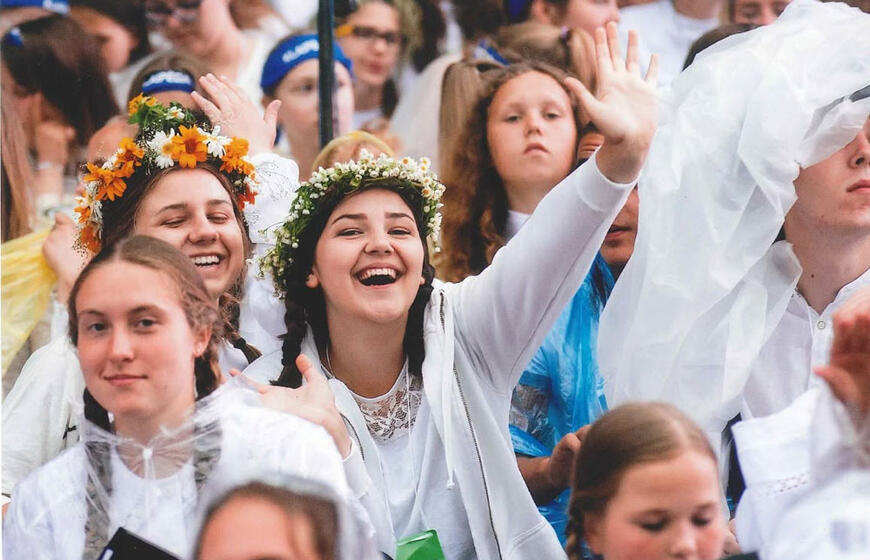 moksleiviai, dainų šventė