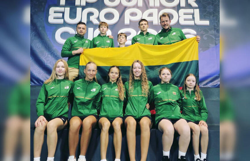 Slėnio padelio akademijos atstovai - Lietuvos rinktinės nariai