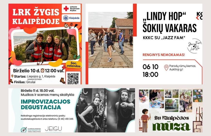 Renginiai Klaipėdoje ir aplink: ką veikti artimiausiomis dienomis