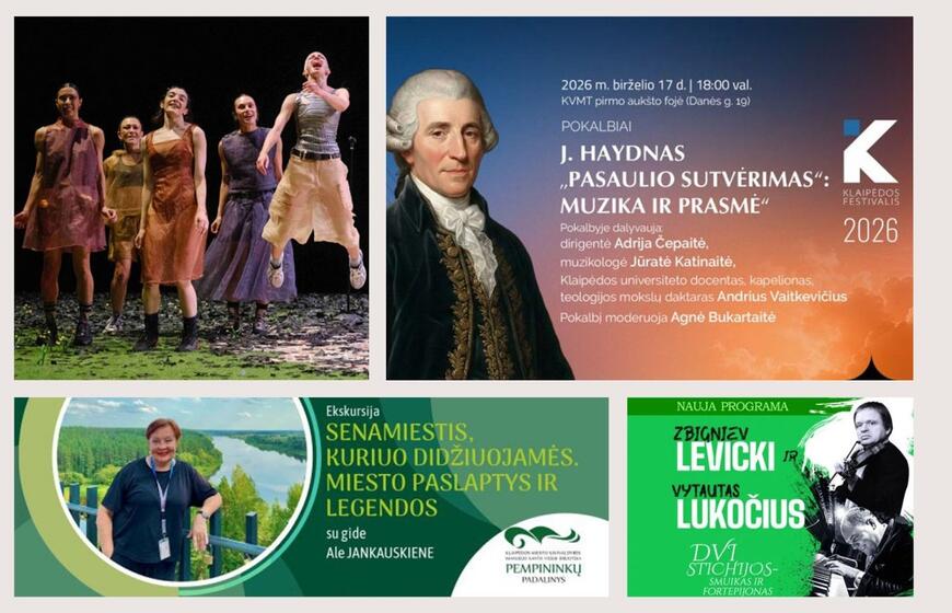 Renginiai Klaipėdoje ir aplink: ką veikti artimiausiomis dienomis