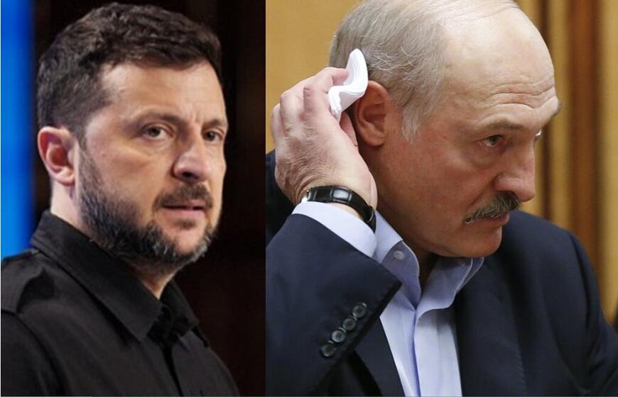 Volodymyras Zelenskis, Aliaksandras Lukašenka