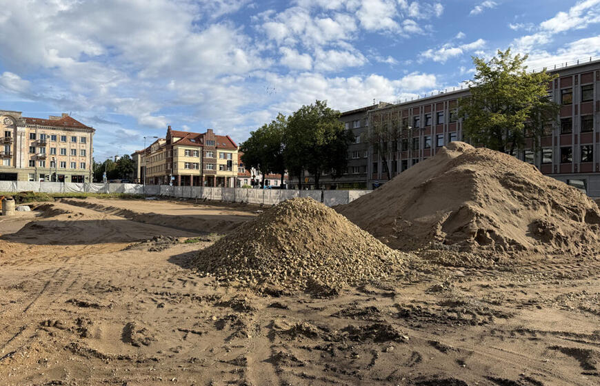 Atgimimo aikštė, statybų darbai