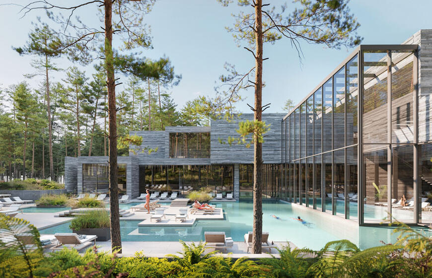 Hilton, viešbutis, spa, projektas