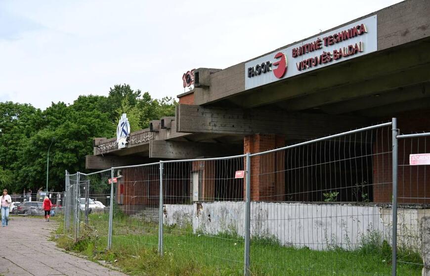 pastatas, statybinė tvora, žmonės