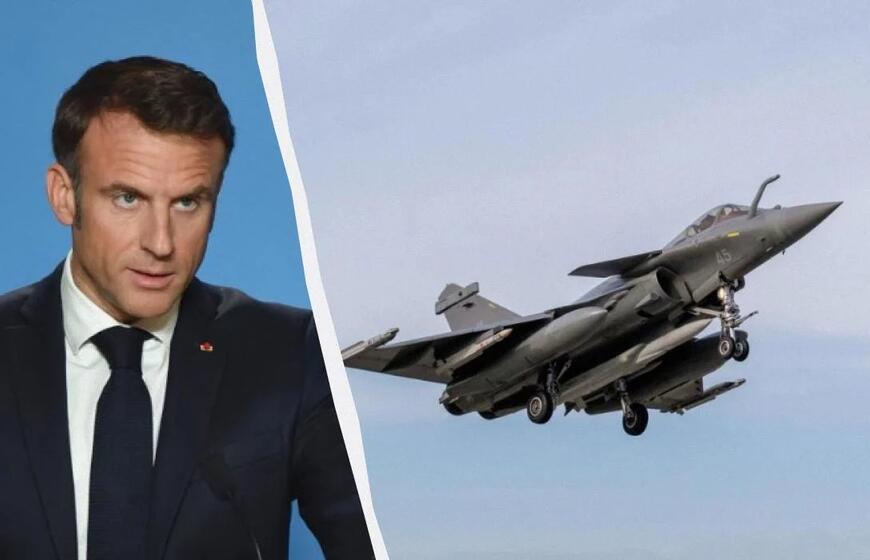 Macronas pareiškė, kad naikintuvai „Rafale“ Ukrainos danguje turėtų pasirodyti 2028–2029 metais