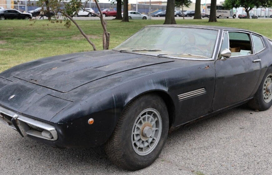 1969 metų „Maserati Ghibli“ rastas apleistas garaže