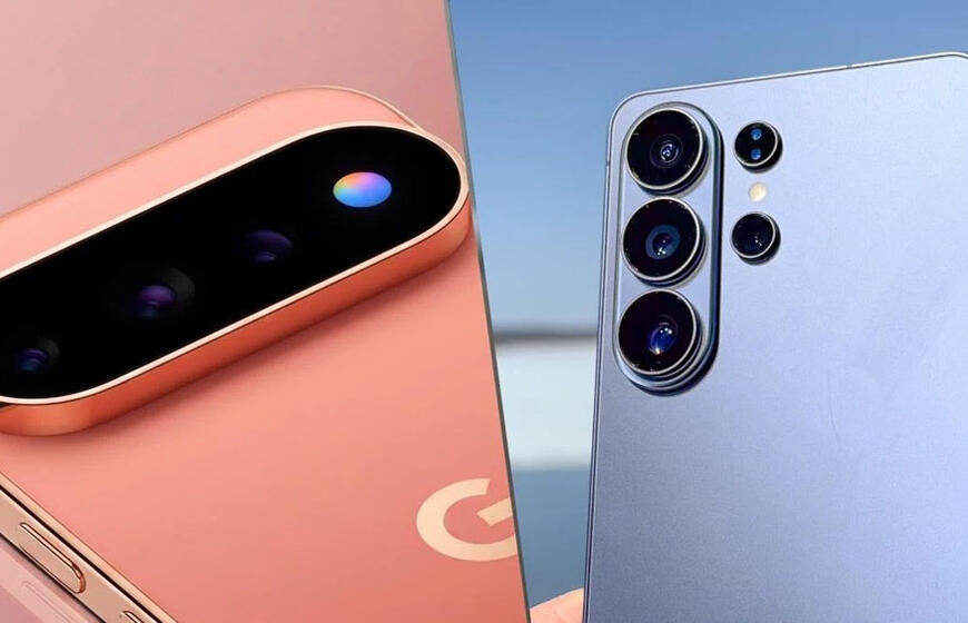 „Google Pixel 11 Pro XL“ palygino su „Samsung Galaxy S26 Ultra“