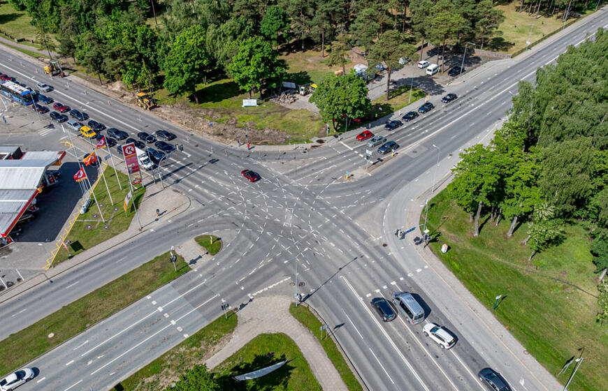 sankryža, H. Manto gatvė, P. Lideikio gatvė
