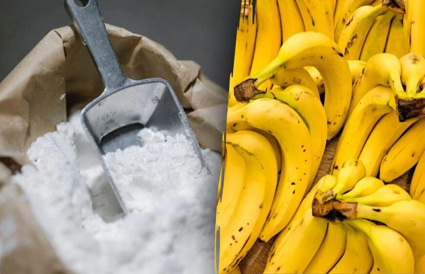 Banano žievelė ir soda