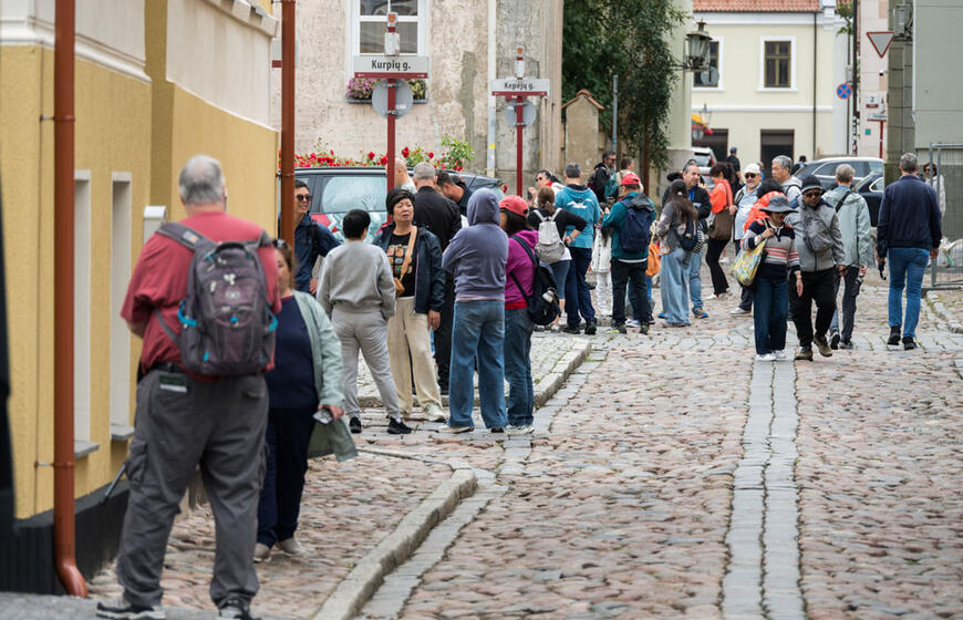 turistai, Klaipėdos senamiestis