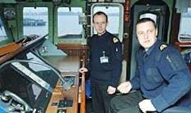 Šauktiniai karo laive mėgaujasi komfortu