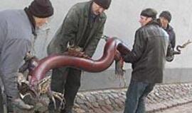 Klaipėdos "Slibinas" spjaudys vandeniu