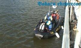 Muitininkai čiupinėja karo laivus