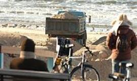 Palangos paplūdimius gelbės žemsiurbė