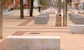 Lenda M. Mažvydo alėjos suolų brokas