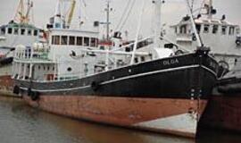 Šimtametė "Olga" pašokdino uosto tarnybas