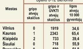 Gripas ir peršalimo ligos plečia savo valdas