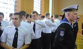 Pirmakursiai iškilmingai prisiekė jūrai