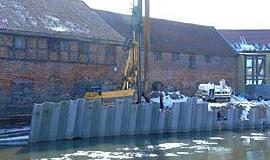 Pajudėjo įgriuvos tvarkymo darbai