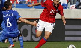 Pietų Korėjos futbolininkai įveikė graikus