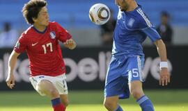 Pietų Korėjos futbolininkai įveikė graikus