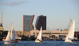 Klaipėdoje startavo naktinė Joninių regata