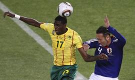 Pasaulio futbolo čempionato rungtynės Japonija - Kamerūnas