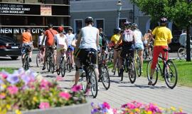 Į Klaipėdą užsuko jaunimo dviračių žygio dalyviai