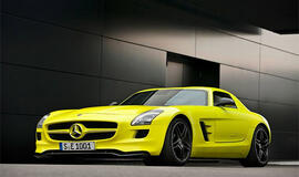 "Mercedes-Benz SLS AMG E-Cell" varomas elektra
