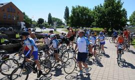 Į Klaipėdą užsuko jaunimo dviračių žygio dalyviai