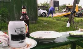 Automobilio avarija nutraukė elektros tiekimą Vaiteliams