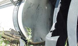 Vagių taikinys - sunkvežimių kuro bakai