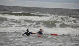 Antrojoje Melnragėje vyko gelbėtojų pratybos