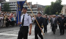 Spalvinga eisena nuskaidrino Jūros šventės nuotaiką