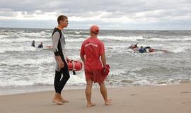 Antrojoje Melnragėje vyko gelbėtojų pratybos